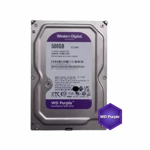 WD 500GB WD5000PURX WD Purple 24/7 5400RPM 16MB SATA3 za video nadzor - REFABRIKOVAN