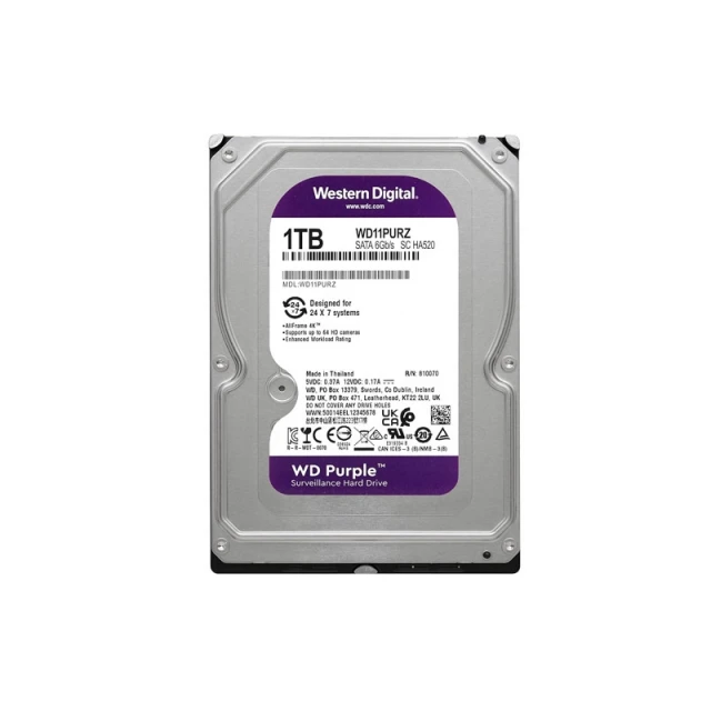 WD 1TB WD11PURZ Purple - HDD za video nadzor MA~201307