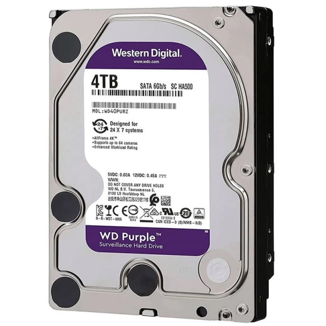 WD 4TB WD43PURZ SATA3 256MB Purple -HDD za video nadzor MA~201080