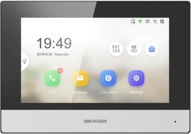 Hikvision DS-KH6320-TE1  IP video interfonski touch-screen kolor monitor 7" sa podrškom za Hik-connect