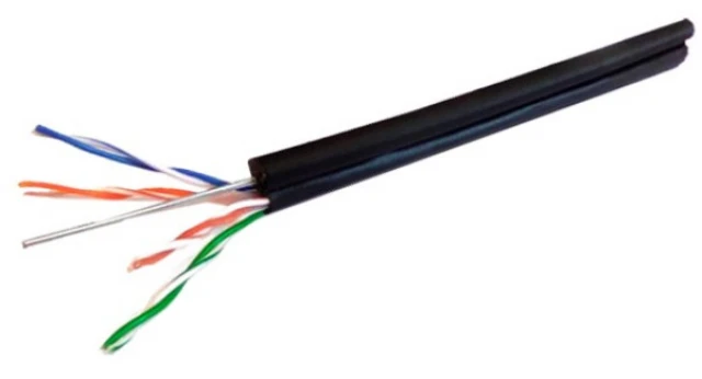 UPC-6170ME-SOL-OUT, UTP kabl cat.6 Outdoor samonoseći sa sajlom, solid 23AWG, premium CCA