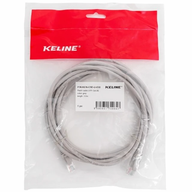KELINE KEN-C5E-U-010 Patch kabl UTP Cat 5E, 1m MA~137993