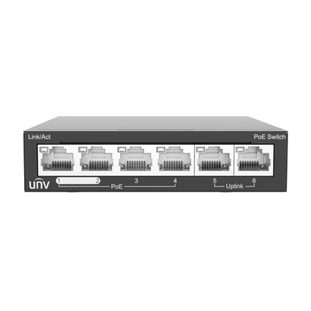 Uniview NSW2020-6T-PoE-IN 6-portni PoE switch 4 X PoE i 2X UP Link