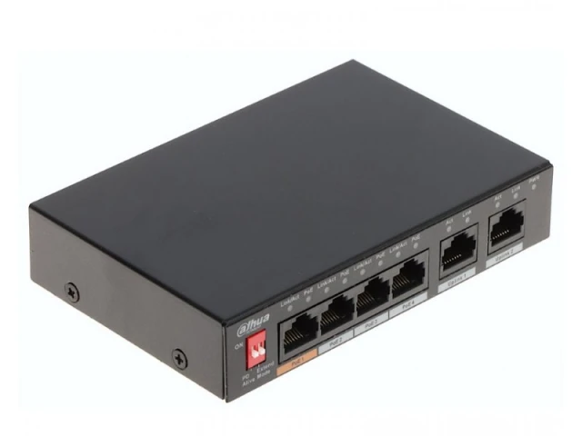 Dahua PFS3006-4ET-60 V2 PoE switch sa 4 PoE+2UP link porta Dahua MA~200462